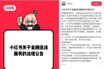 小红书打击金融黑灰产：处置“非法境外开户”“债务重组”等违规账号 1.6 万个，冻结研报倒卖商品 132 件