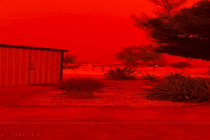 澳洲天空惊现末日血红 热带气旋“纳雷尔”肆虐