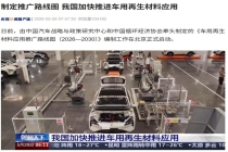 汽车“变废为宝”，我国加快推进车用再生材料应用