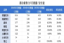 5月新势力成绩单出炉：全员冲高，理想掉头
