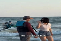 女游客北海银滩拒推销遭围堵 景区回应处理中