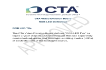 买 RGB-Mini LED 电视怕踩坑？国际权威机构给出标准