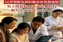 牵出发指案件！两男子性侵16岁智障女孩致怀孕打胎
