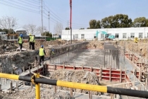 大唐苏州热电公司：新建燃气锅炉工程项目浇筑完成